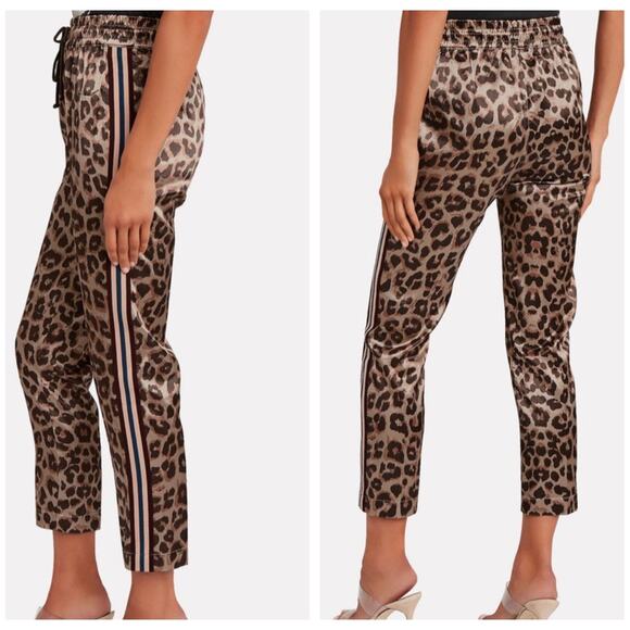 Mother The Lounger Ankle Track Pants size S Wildcat print - Picture 2 of 14